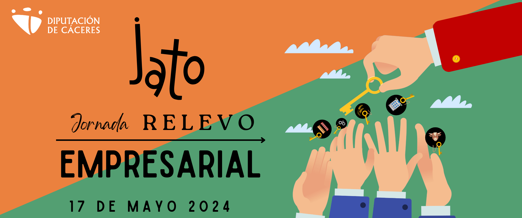 JATO 2024: Jornada sobre relevo empresarial en Cáceres